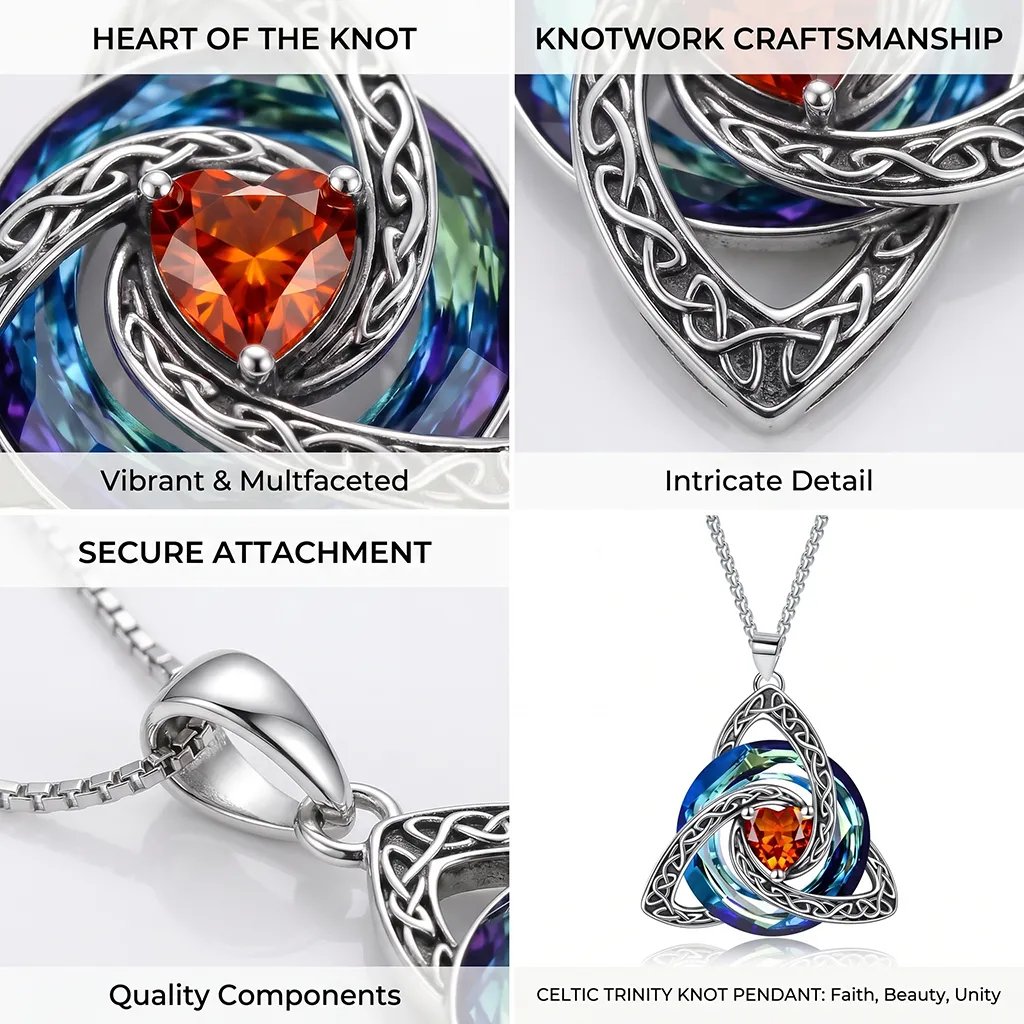 🎄LAST DAY 49% OFF -💥Birthstone Celtic Knot Necklace for Women