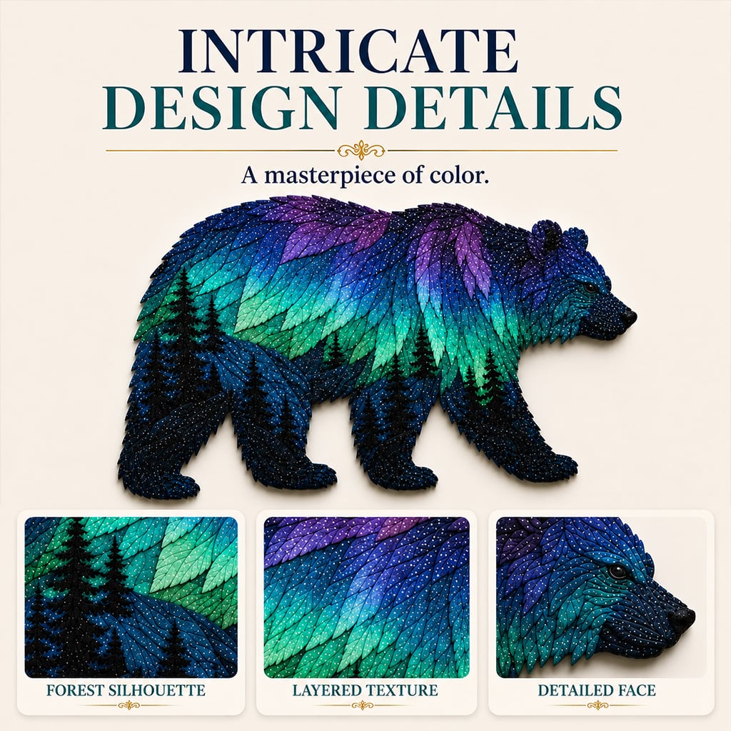 🔥LAST DAY 50% OFF -🎁Northern Lights Wildlife DIY Patchwork Kit🌌