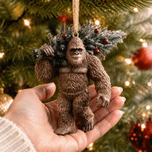 Bigfoot Christmas ornament