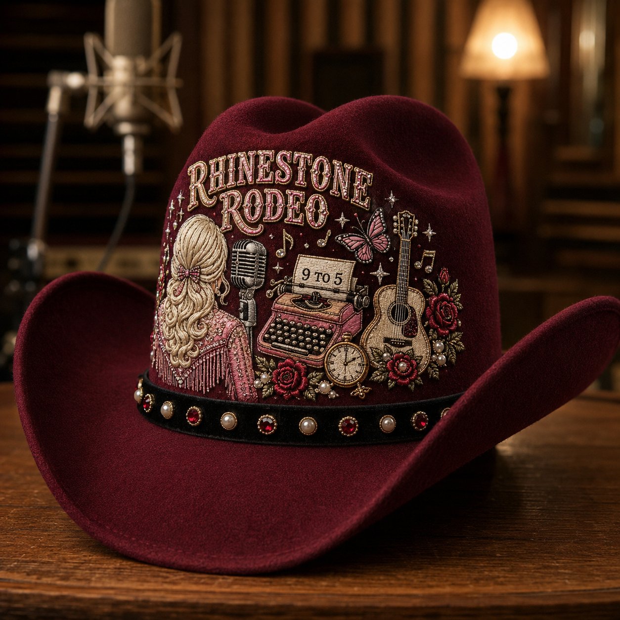 💎 9 to 5 Rhinestone Rodeo Head circumference 56-58cm(22-22.8 inch) ⏳ Last Day 49% OFF – 🤠 Queen of Country 1946–2026 Tribute Cowboy Hat Collection | Premium
