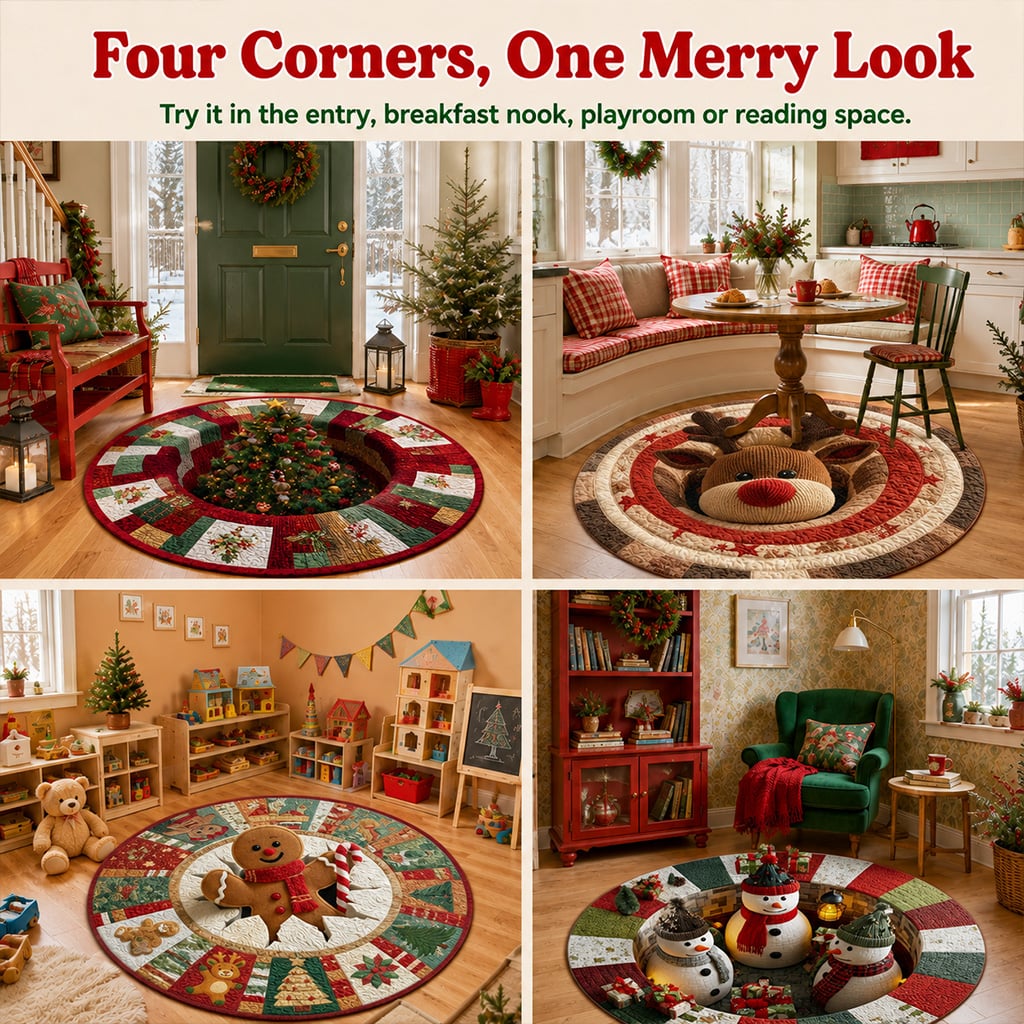 ✨ One round accent, many cheerful ways to decorate!