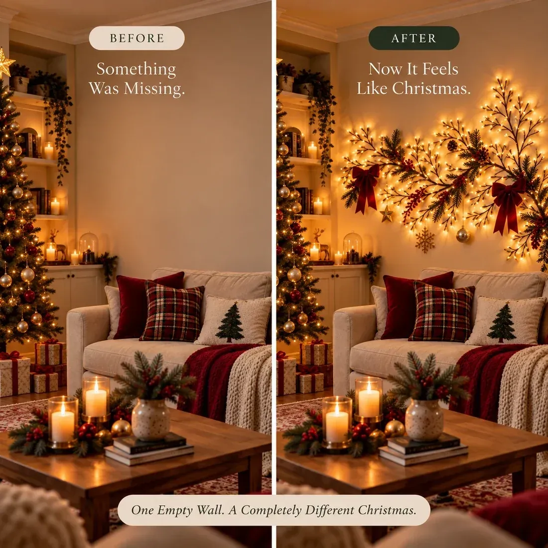 🎄 50% OFF Christmas Glow Vine Lights ✨ Flexible Wall Decor To Create Your Own Holiday Magi