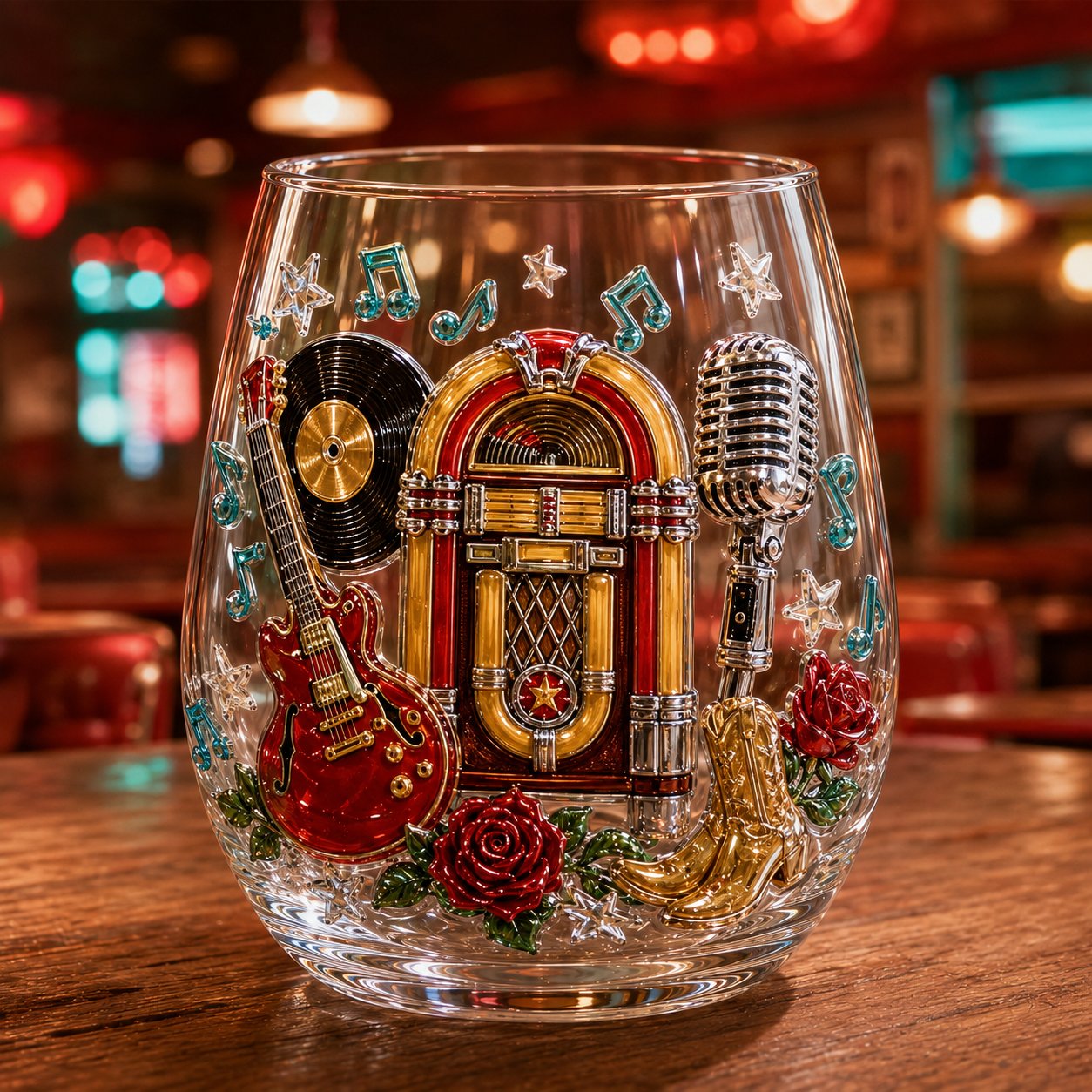 🎙️ Honky-Tonk Approximately 4 inches / 10 cm tall 🤠 Queen of Country 1946–2026 3D Glass Collection | 8 Dolly-Inspired Country Designs with R