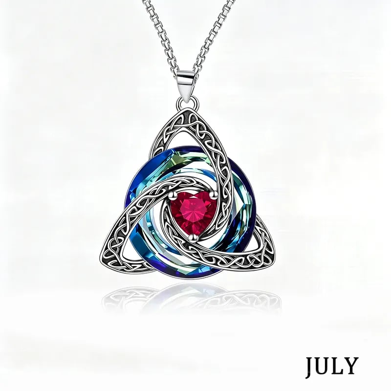 July 🎄LAST DAY 49% OFF -💥Birthstone Celtic Knot Necklace for Women