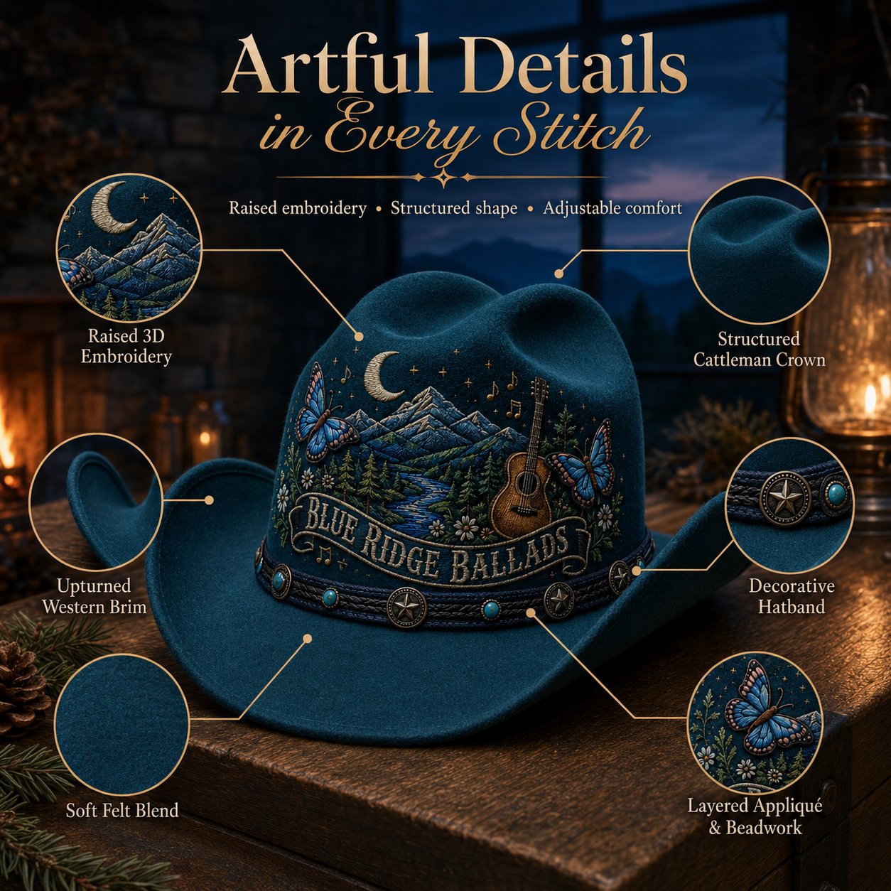 ⏳ Last Day 49% OFF – 🤠 Queen of Country 1946–2026 Tribute Cowboy Hat Collection | Premium