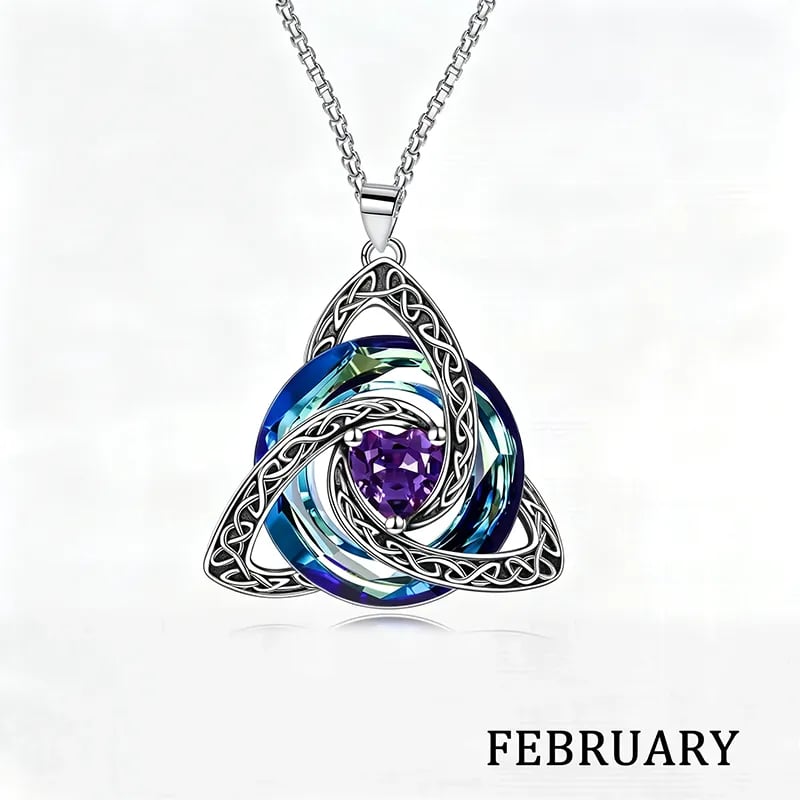 February 🎄LAST DAY 49% OFF -💥Birthstone Celtic Knot Necklace for Women