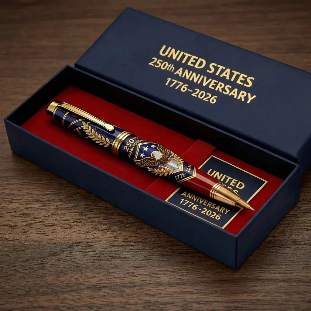 250th Anniversary Pen 🖊Handcrafted by Jake Wilson🖊 Bolt Action Wooden Bullet Pen | Crafted From Real Wood & Bull