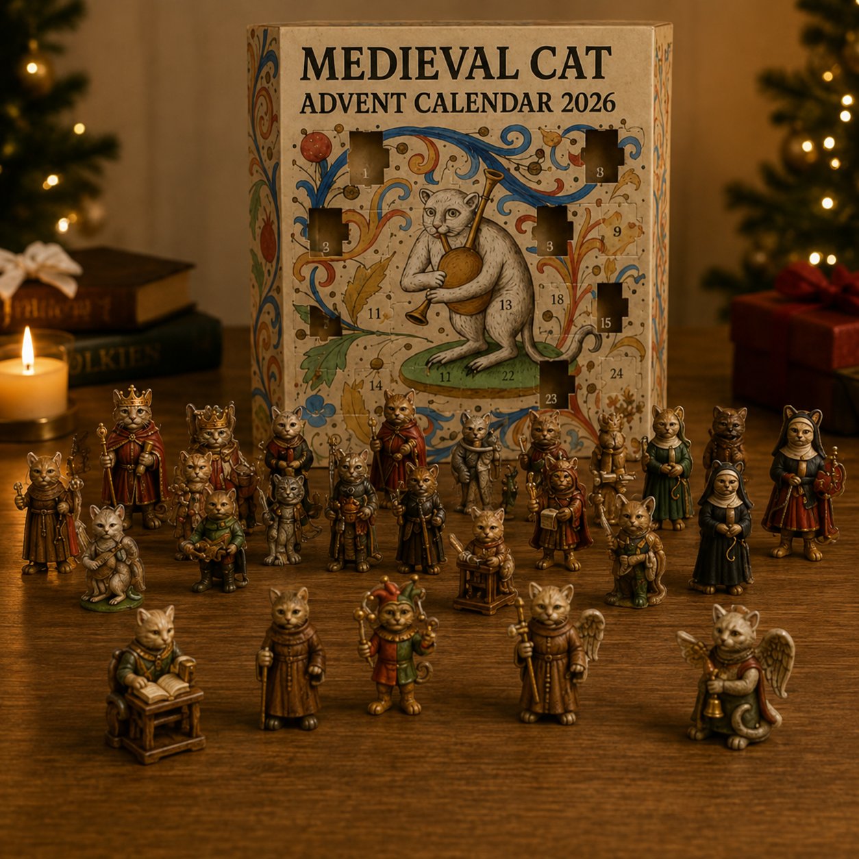 🔥Limited Edition, Only 100 Sets Left! - ✨Medieval Cat Advent Calendar 2026