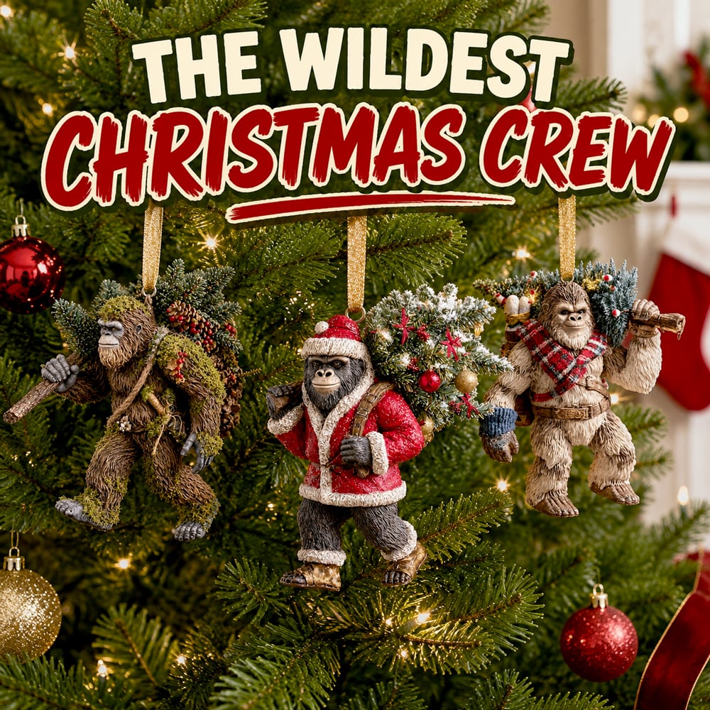 (🎄Early Christmas Sale 49%)👣2026 Wildlife Wonders Bigfoot Ornament🌟