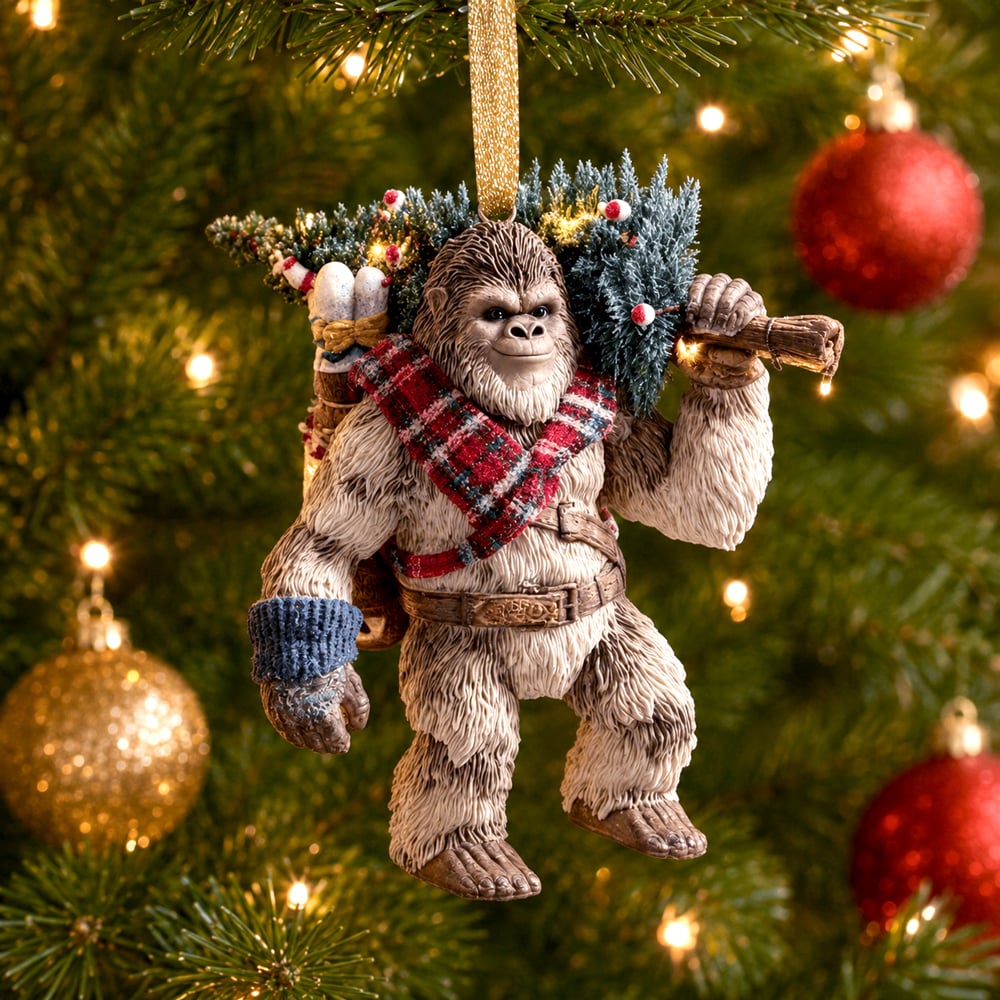 (🎄Early Christmas Sale 49%)👣2026 Wildlife Wonders Bigfoot Ornament🌟