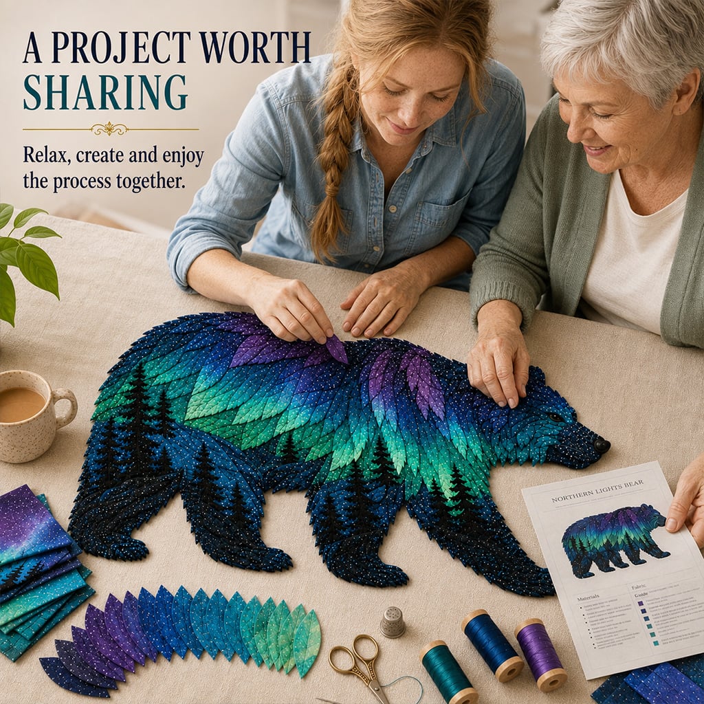 🔥LAST DAY 50% OFF -🎁Northern Lights Wildlife DIY Patchwork Kit🌌