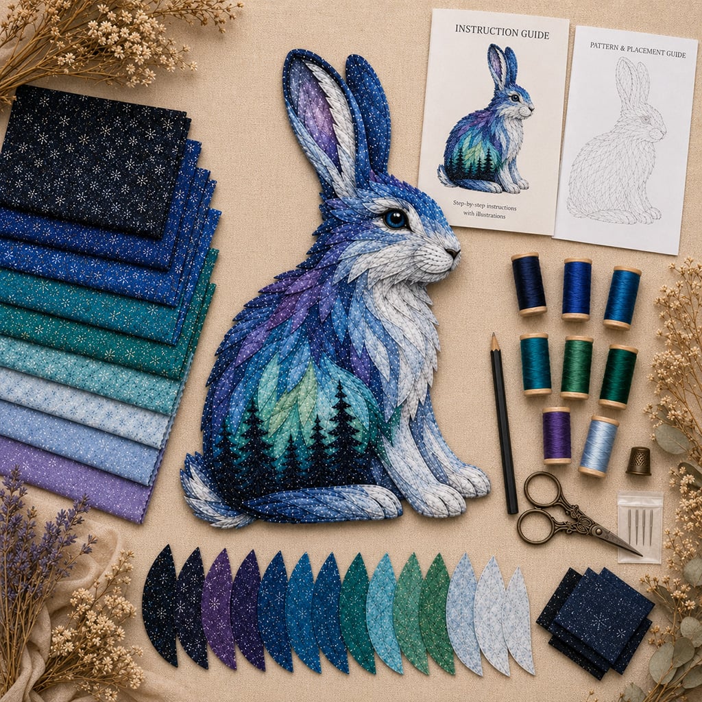 🔥LAST DAY 50% OFF -🎁Northern Lights Wildlife DIY Patchwork Kit🌌