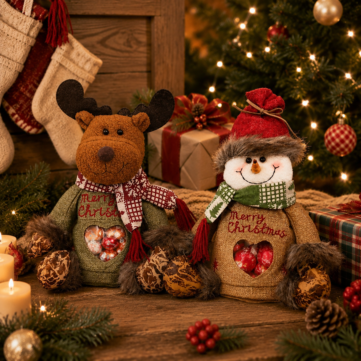 🎁🎉Christmas Gift Bags Zipper Design