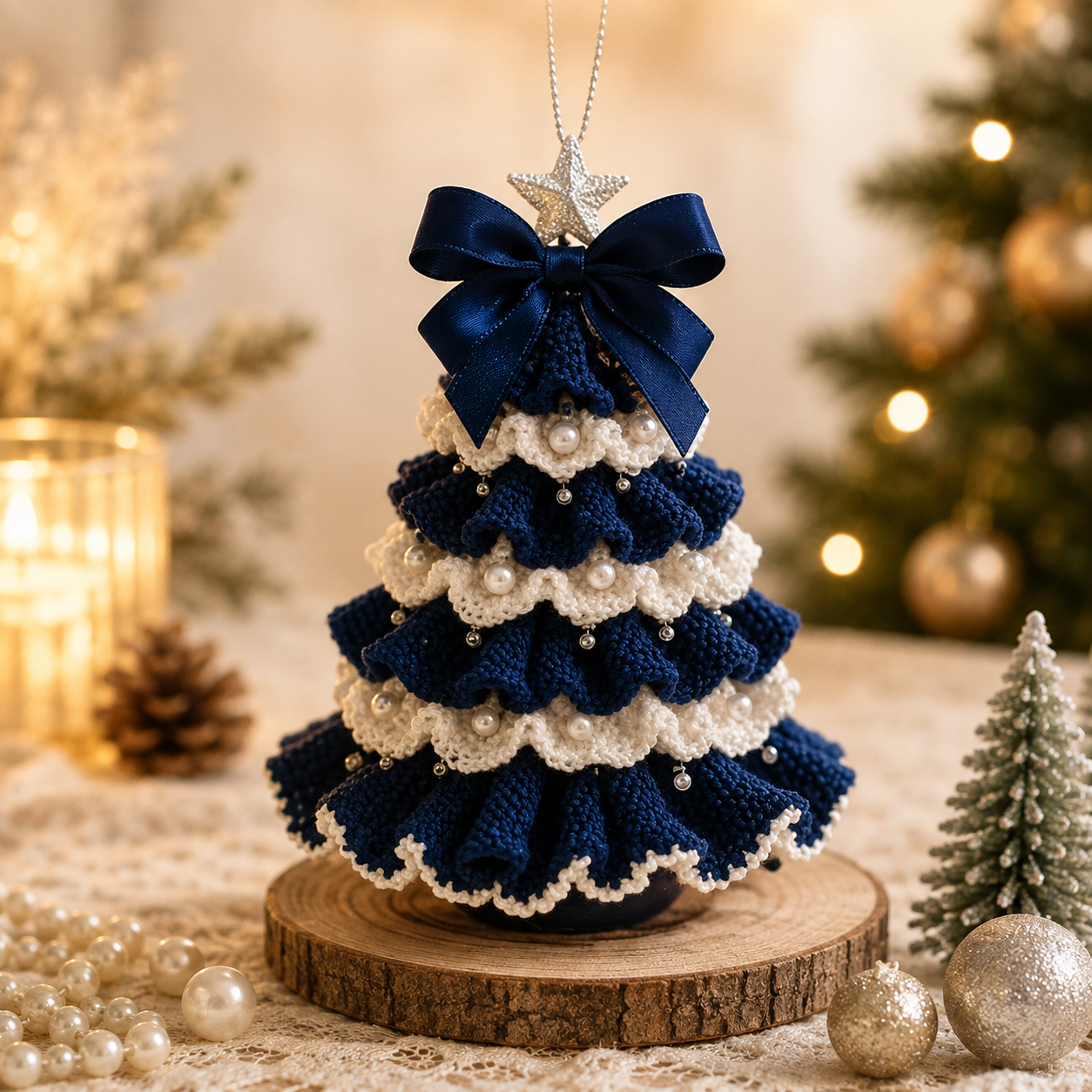 🤚🎁DIY Crochet Christmas Tree Kit – Handmade Holiday Decoration Set
