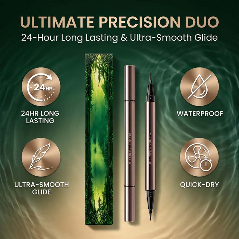 Dual-Tip Long-Lasting Liquid Eyeliner