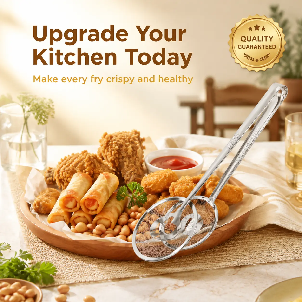 2-in-1 Strainer Tongs