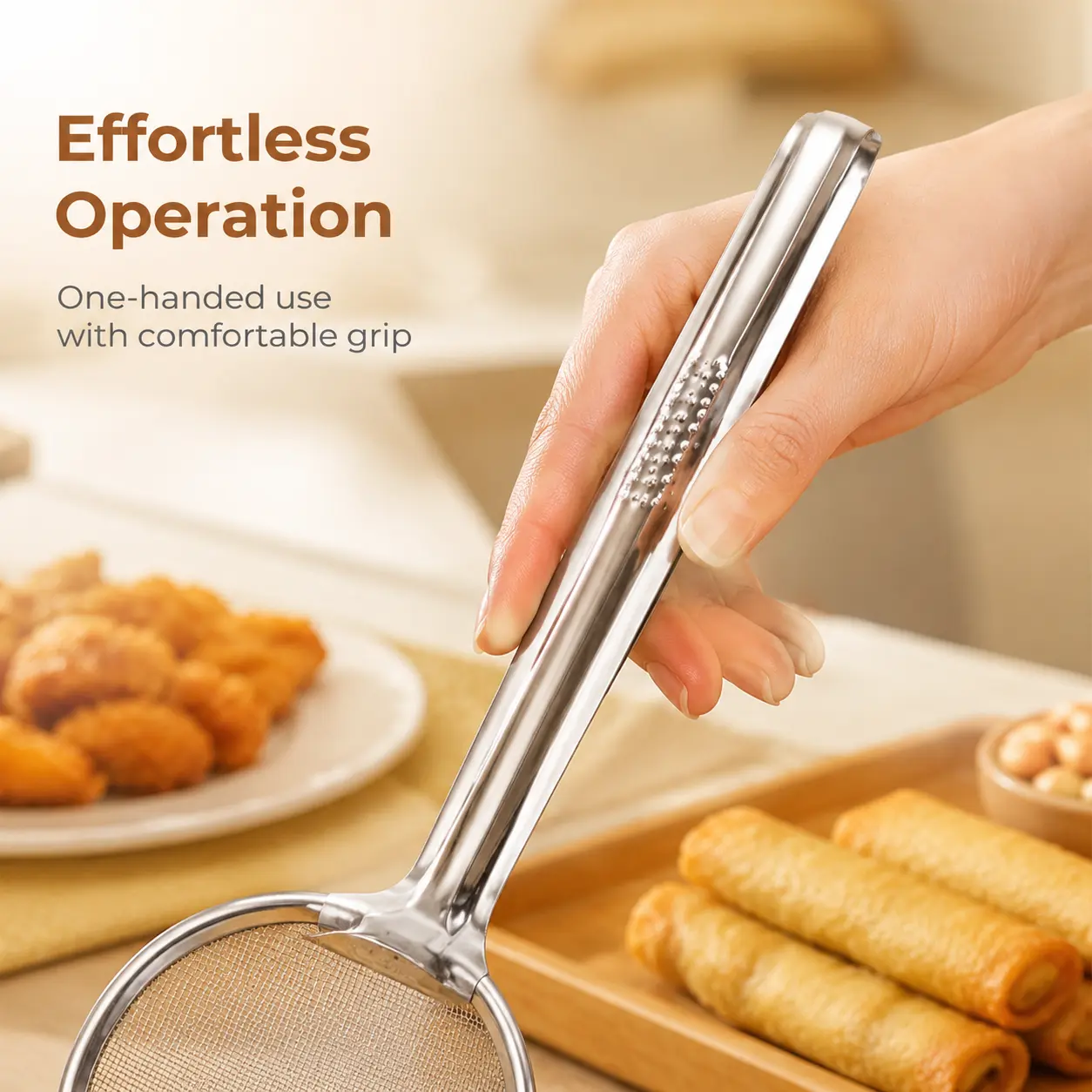 2-in-1 Strainer Tongs