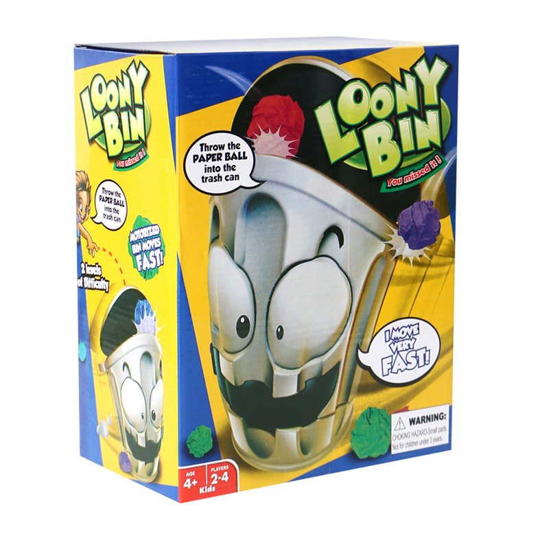 🗑️Electric Crazy Trash Can Game – Interactive Shooting Toy for Kids & Adults, Funny Stress Relief Indoor Family Game