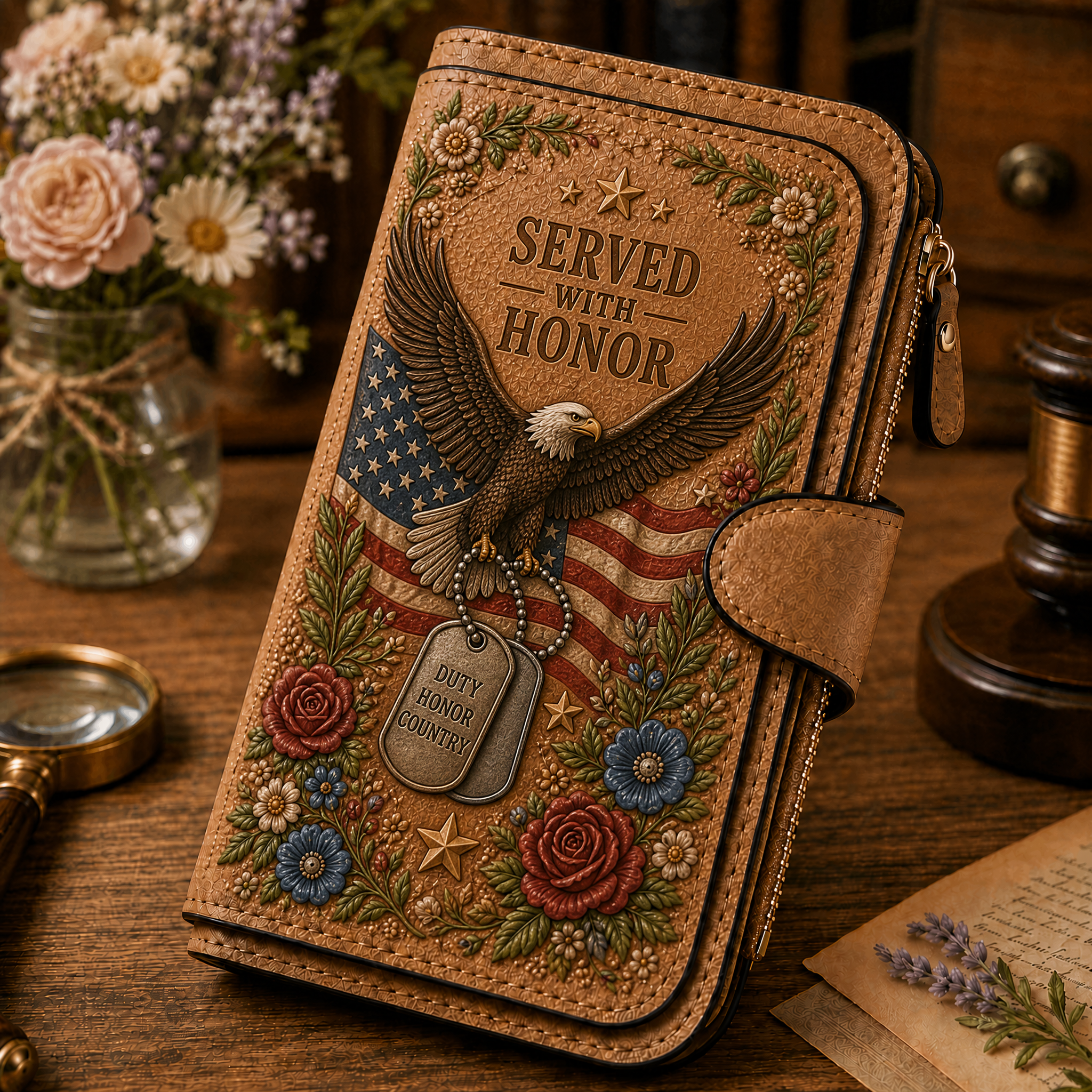 Veteran Commemorative Retired Profession Wallet – In Honor of a Lifetime of Dedication and Care