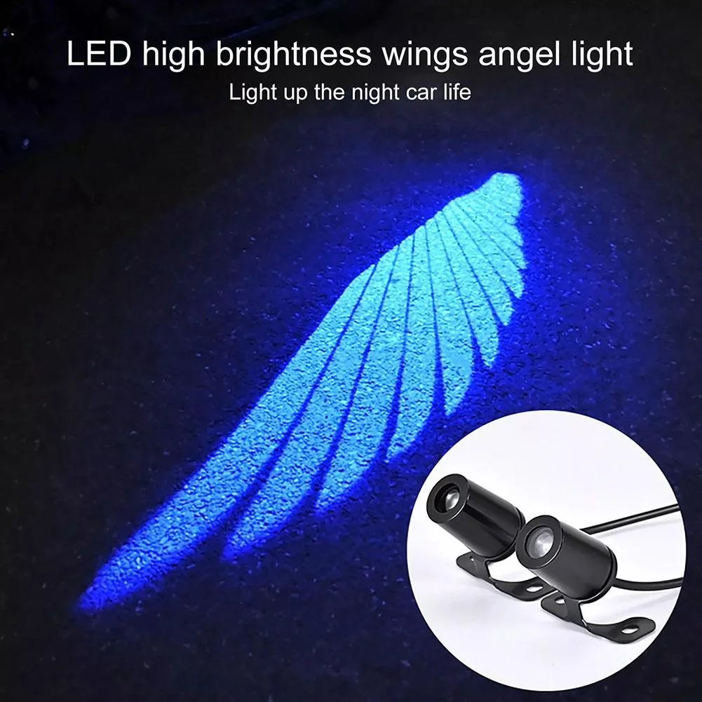Clearance! 2 Pack Motorcycle Led Chassis Light Projector Ghost Laser Light Wings Light Atmosphere Modified P3f8 Motorcycle X4T1