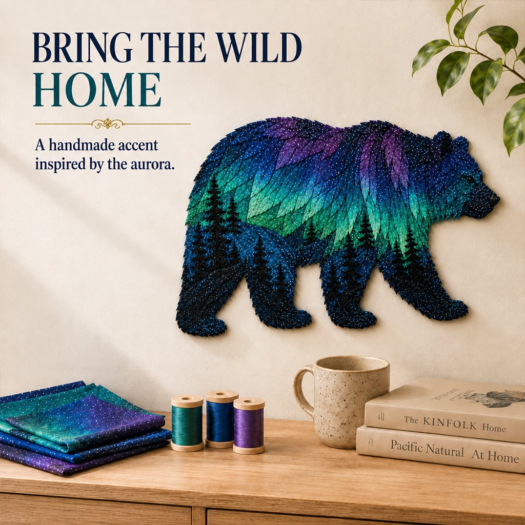 🔥LAST DAY 50% OFF -🎁Northern Lights Wildlife DIY Patchwork Kit🌌