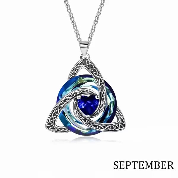 September 🎄LAST DAY 49% OFF -💥Birthstone Celtic Knot Necklace for Women