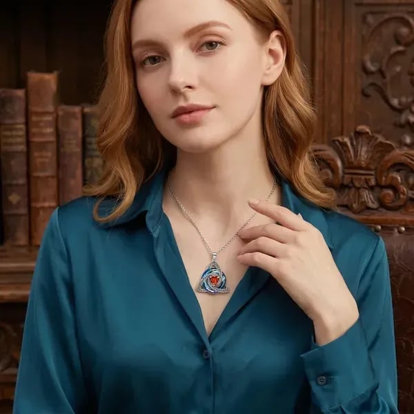 🎄LAST DAY 49% OFF -💥Birthstone Celtic Knot Necklace for Women