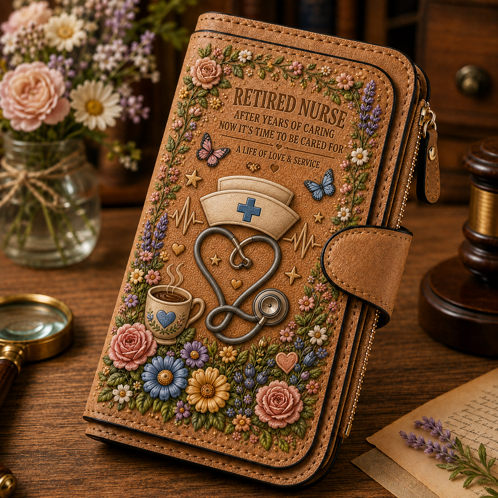 🔥Retired Nurse Retired Profession Wallet – In Honor of a Lifetime of Dedication and Care