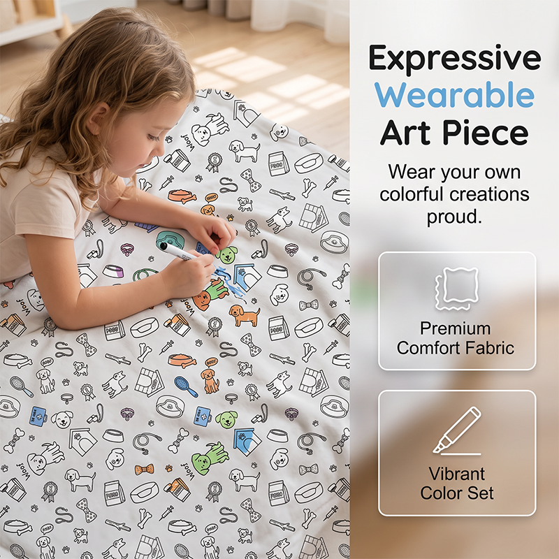 🎨 DIY Coloring Blanket Kit for Creative Days at Home