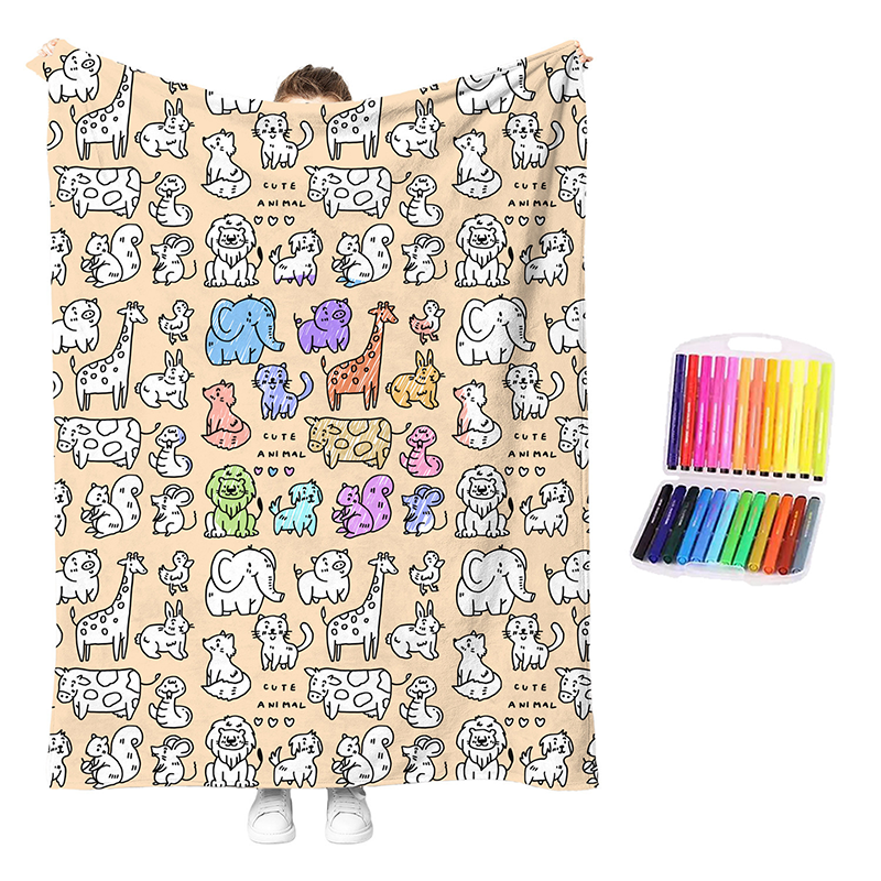 🎨 DIY Coloring Blanket Kit for Creative Days at Home