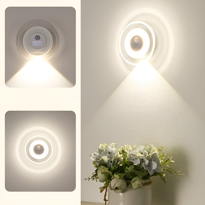 Remote Sensing Human Body Night Light Clock