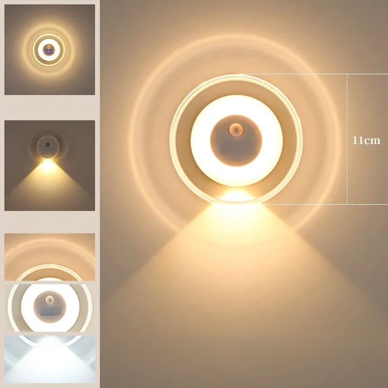 Remote Sensing Human Body Night Light Clock