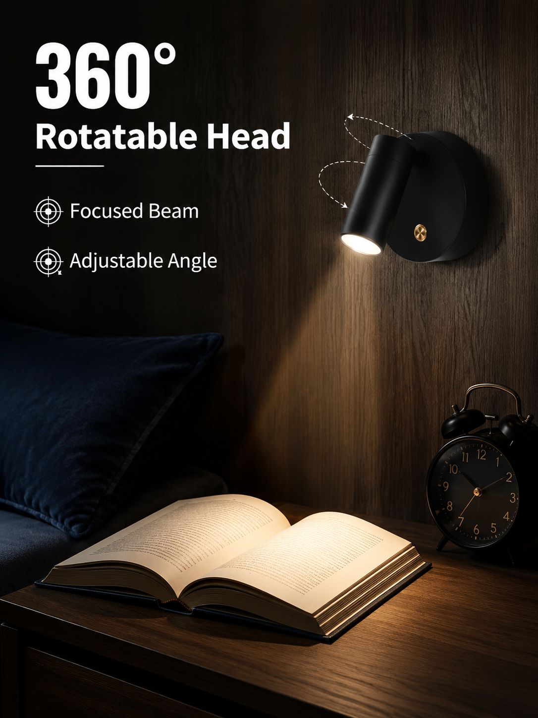 Wireless Bedside Headboard Light