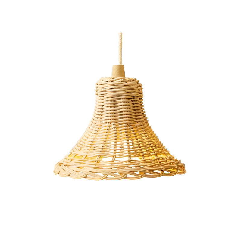 Handmade Rattan Pendant Lamp for Photography and Decoration