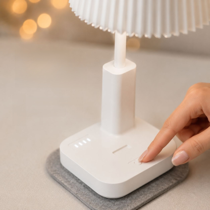 Foldable Bedside Light with Power Display