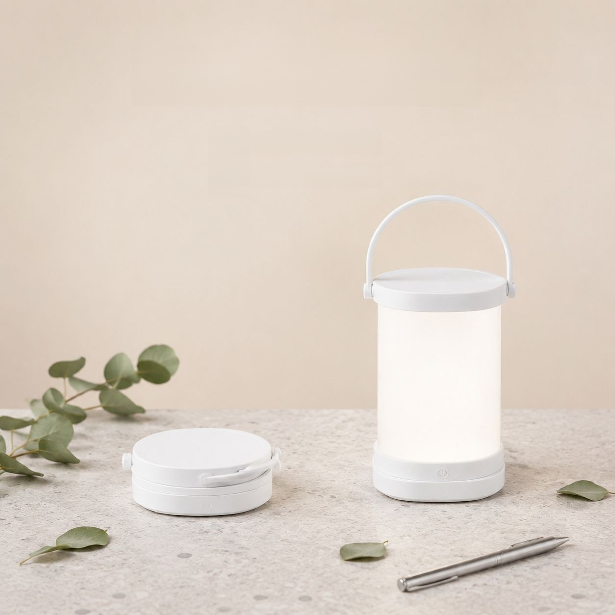 Foldable Bedside Light with Power Display