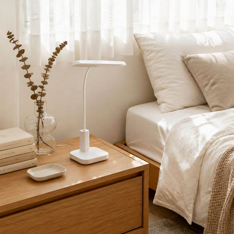 Foldable Bedside Light with Power Display