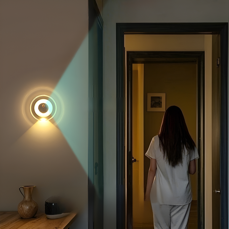 Remote Sensing Human Body Night Light Clock