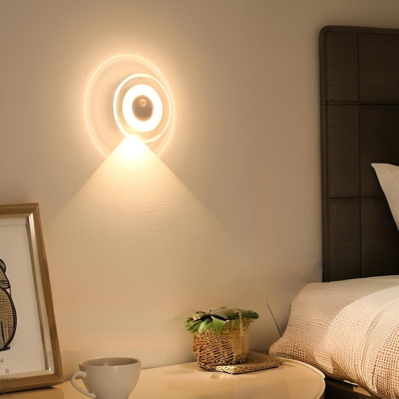 Remote Sensing Human Body Night Light Clock