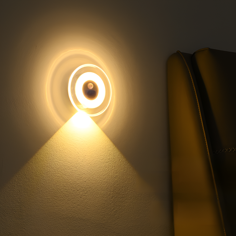 Remote Sensing Human Body Night Light Clock