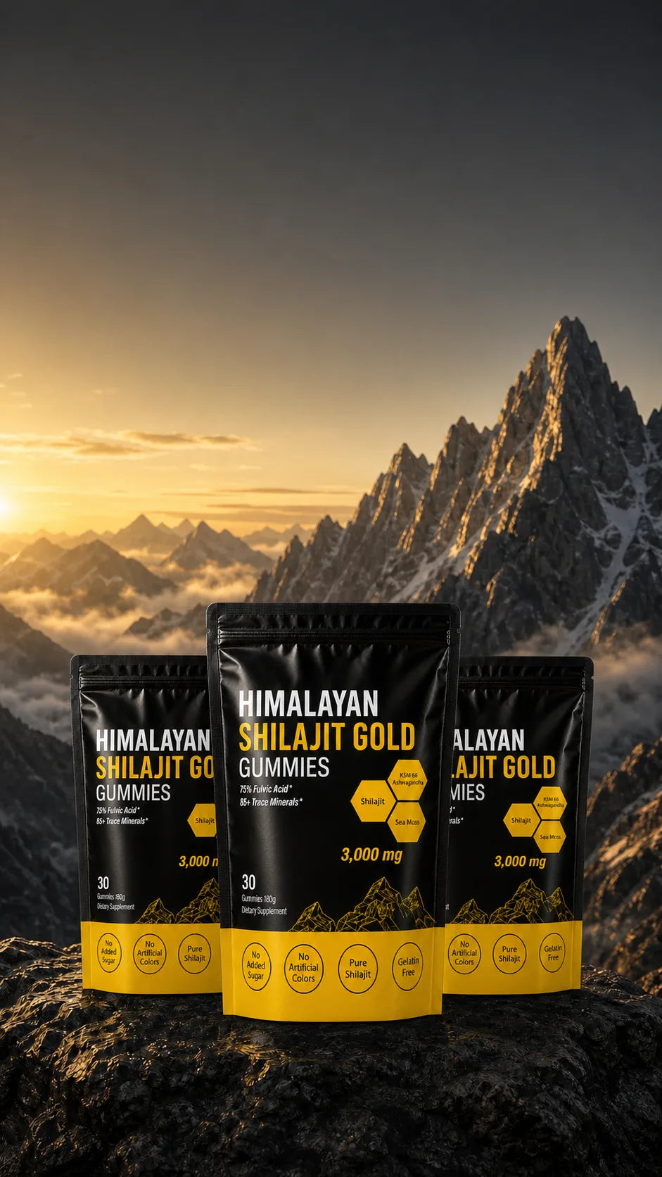 MENRYX Himalayan Shilajit Gold Gummies