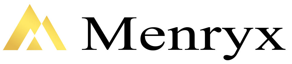 MENRYX black wordmark logo for light backgrounds