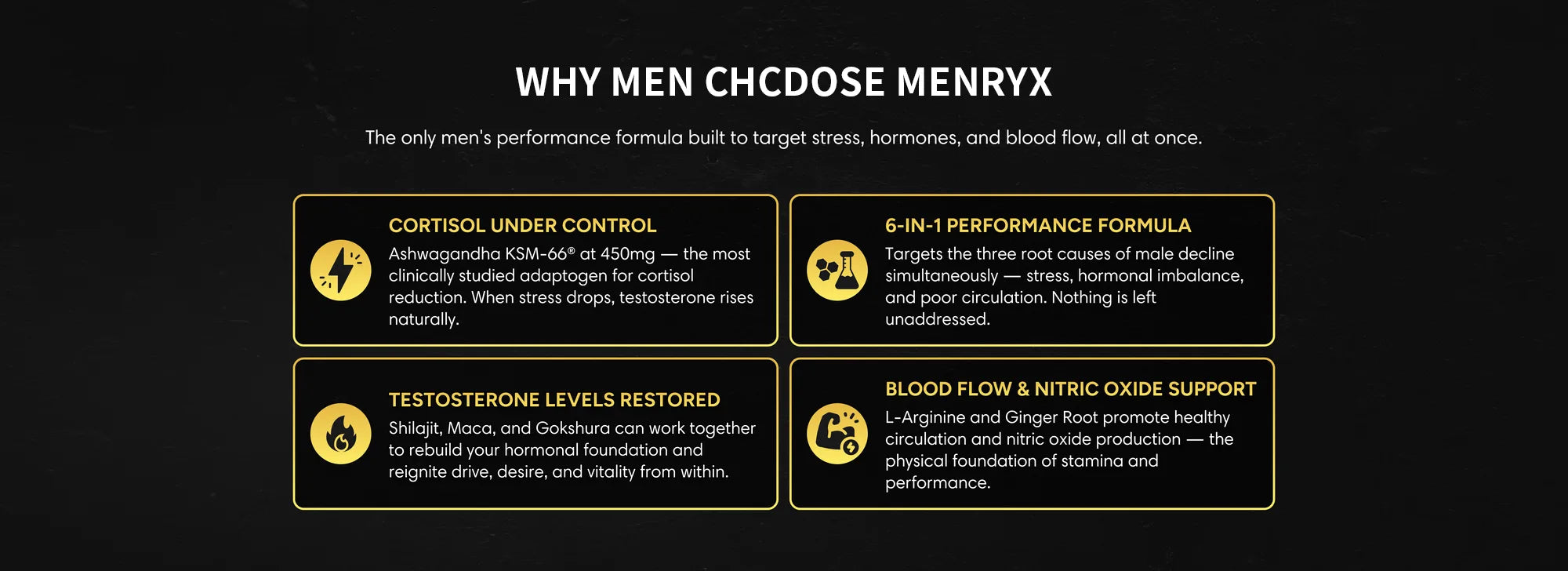 Menryx Performance Gummies benefits visual