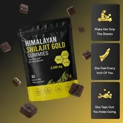 Menryx Performance Gummies pouch with daily support benefit icons