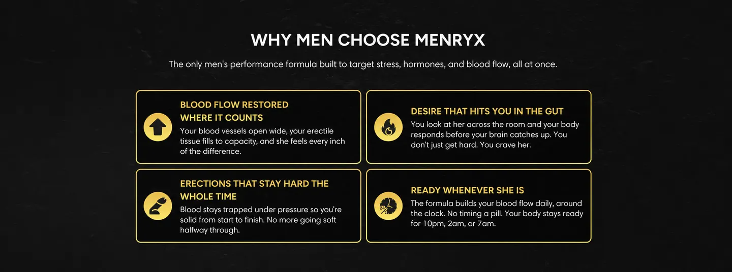 Why men choose Menryx Performance Gummies