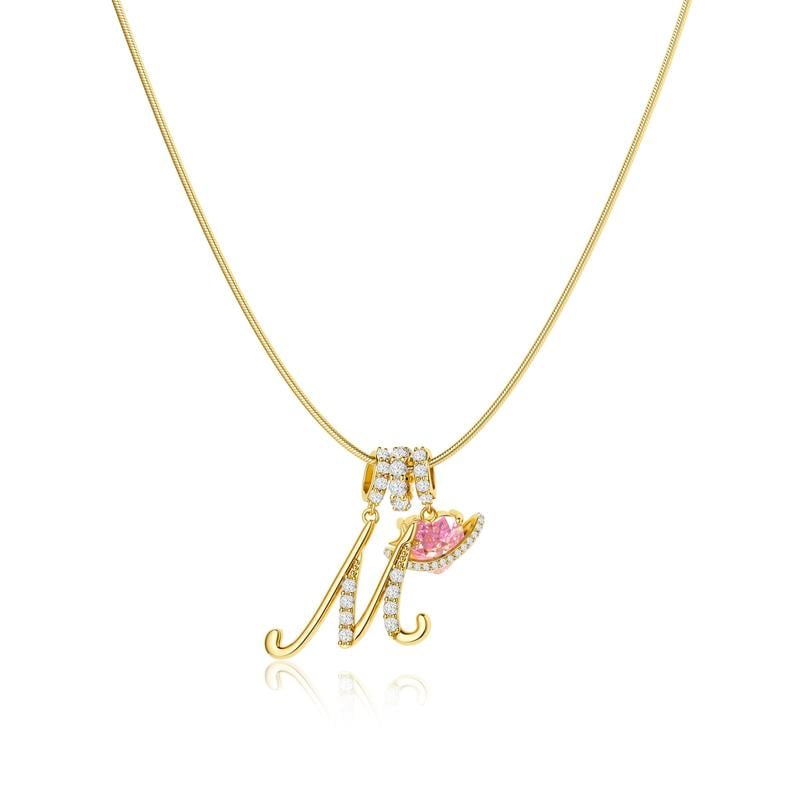 3-Layering Initial A-Z Letter Pendant Necklaces