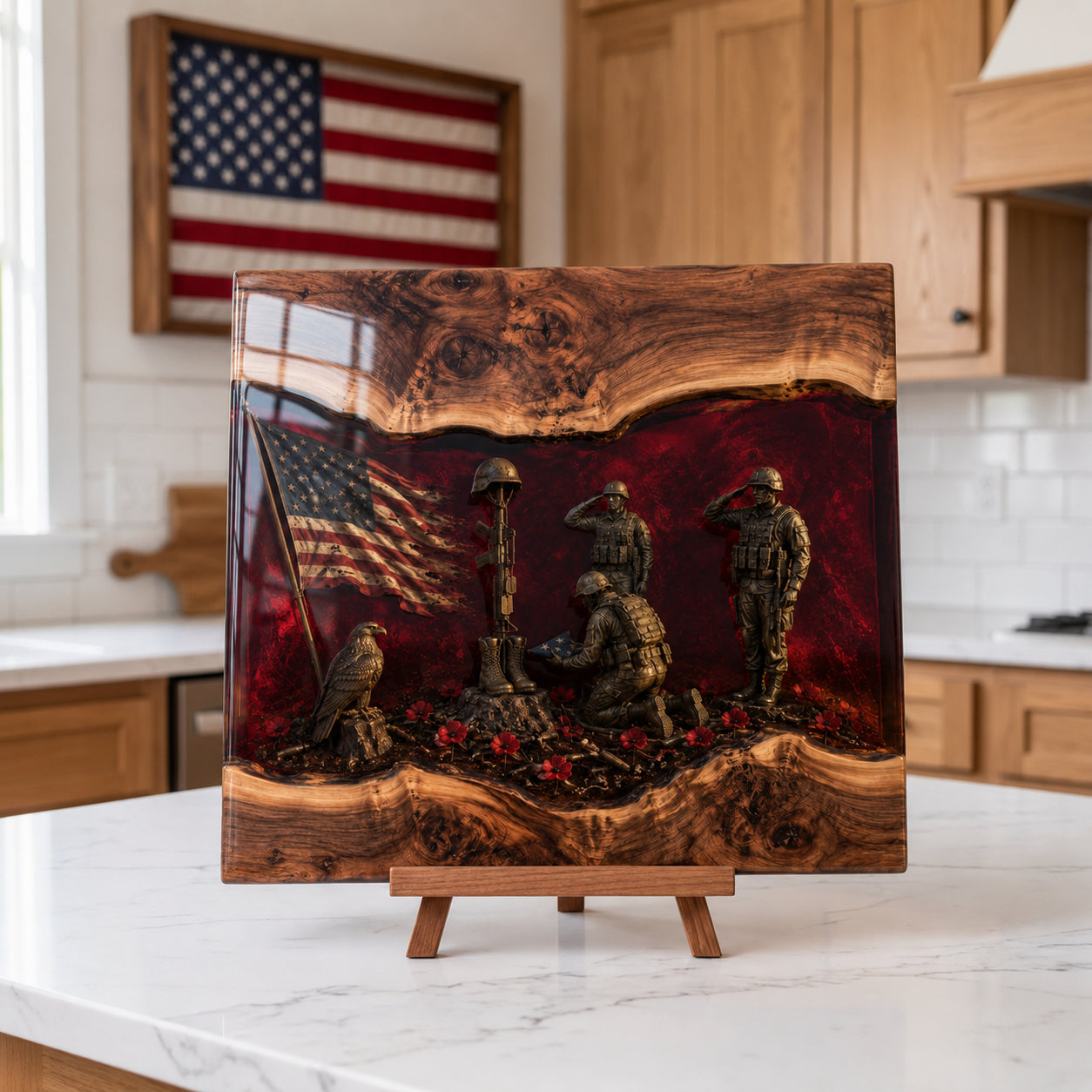 Handcrafted Veteran Memorial Display Boards - Only 11 Left