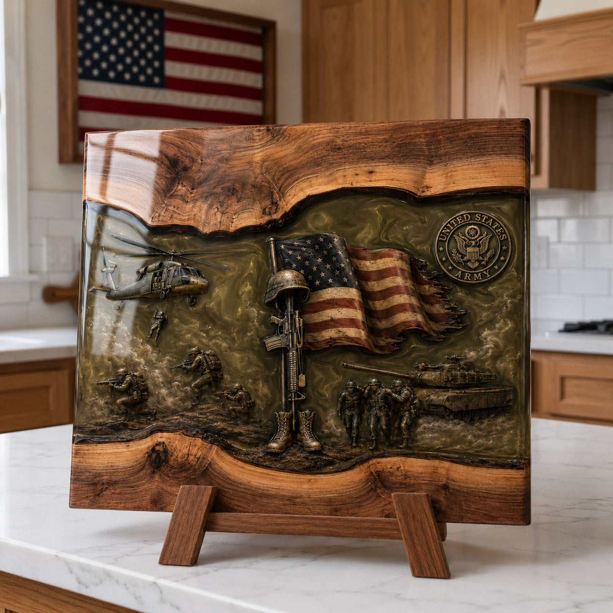 Handcrafted Veteran Memorial Display Boards - Only 11 Left