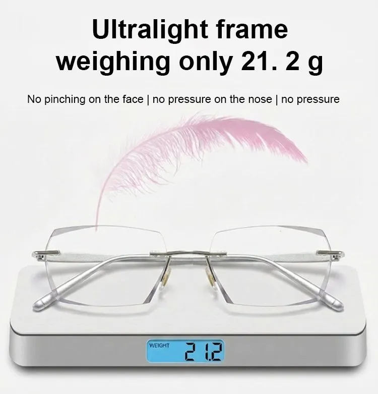 [Co-Created by Designers]Gypsophila Smart Zoom and Color-Changing Reading Glasses, Auto Focus Distance Near Progressive Multi-focus HD Vision