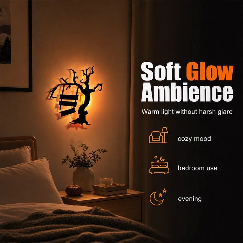 🎃 8PCS Halloween Glow-in-the-Dark Wall Stickers